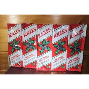 VTG Silver Tinsel Icicles 1000 18 In Strands Christmas Lot Of 5 Union Wedding Co